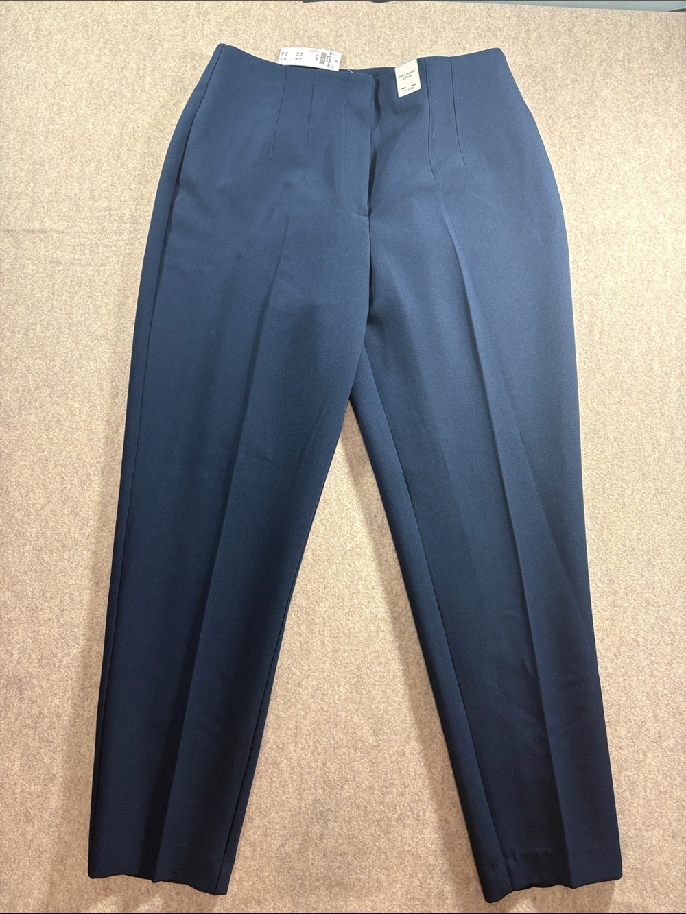 Abercrombie & Fitch NWT Women’s Sloane Tailored Wide Leg Pant in Navy size 31L